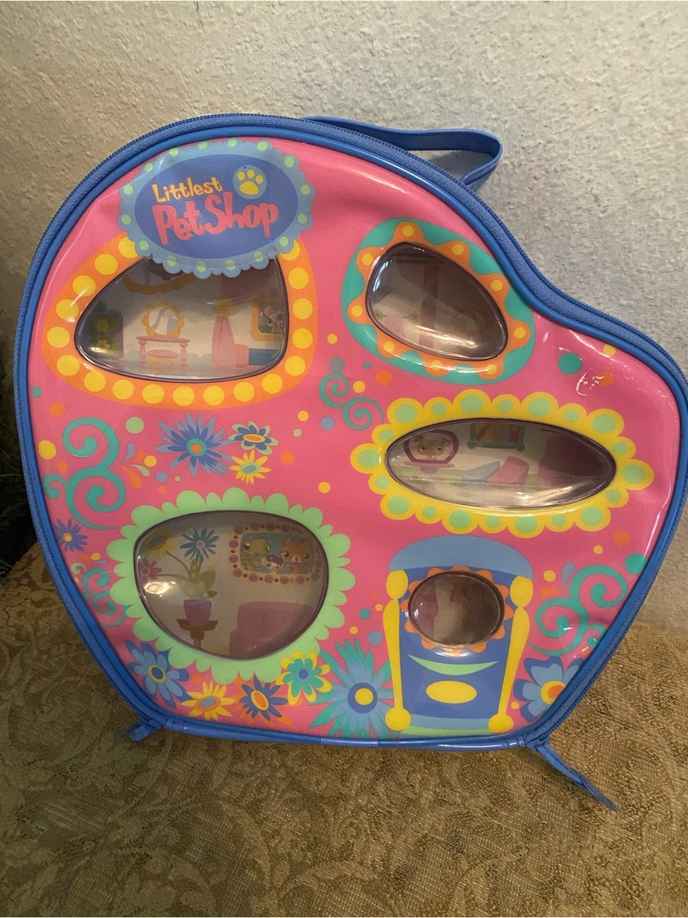 Littlest Pet Shop Pink and Blue Portable Play Case